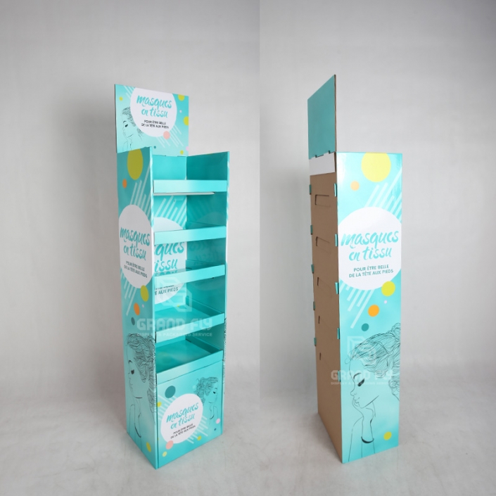 Custom 5-Shelf Cardboard Display Rack for Bath Balls – Eco-Friendly ...