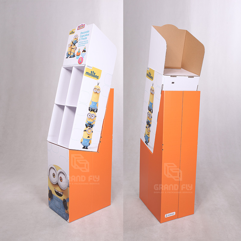 Custom Cardboard Toy Floor Displays with Pockets for Retail-3