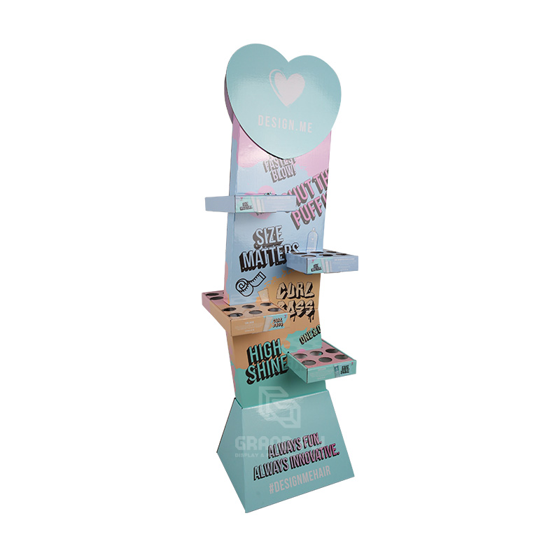 Custom Creative Paper POP Display Stand for Hair Care Products-1