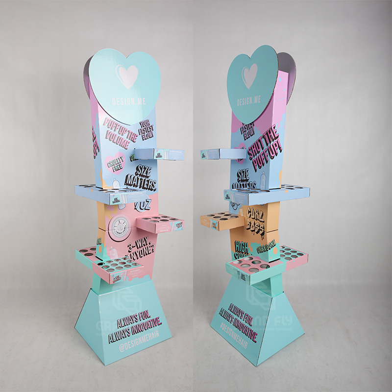 Custom Creative Paper POP Display Stand for Hair Care Products-2