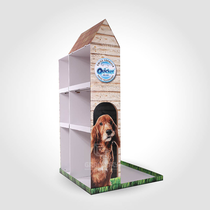 Custom Desgin Cardboard POP Retail Display Stand for Dog Food-3