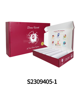 Custom 6-Bottle Wine Box Packaging – Double-sided Printed with Divider