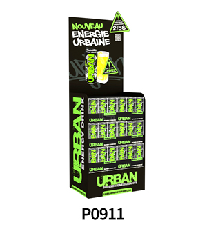 Custom Corrugated Case Stacker Display for Energy DrinksBeer