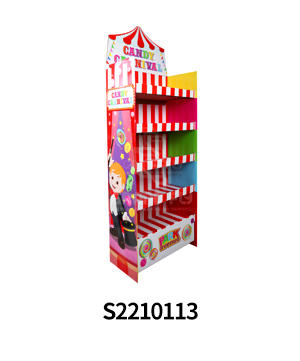 Custom Designed Cardboard POS Display Stand for CandyChocalate