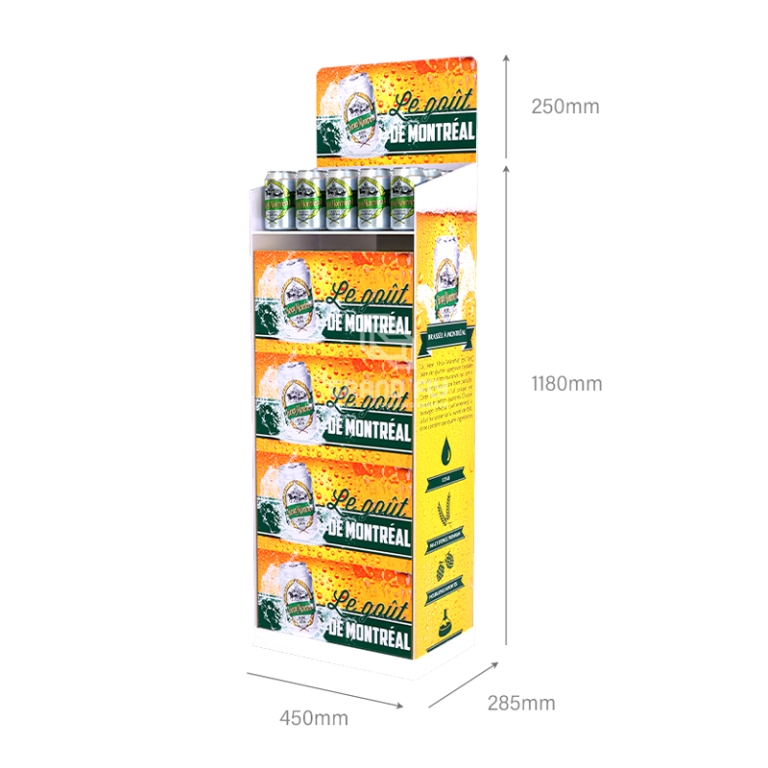 Custom Split-Level Corrugated Stacker Display | Eco-Friendly Bulk Storage