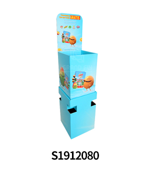 Custom Carton Paper Retail POP Display Bins for Cookies & Snacks-4