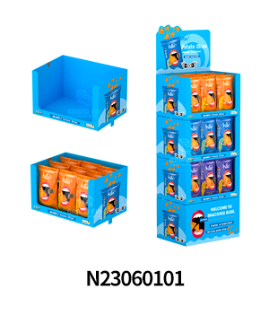 Corrugated Stackable Floor Shipper Display for SnackChips-4