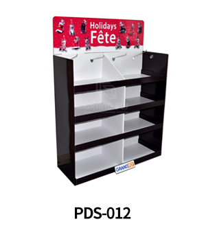 Custom Tiered Carton Walmart Half Pallet Display with Hooks for Pet Toys -4